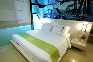 Deluxe-Zimmer, 1 King-Bett | Hochwertige Bettwaren, Pillowtop-Betten, Zimmersafe