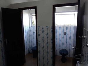 Shower, towels, soap