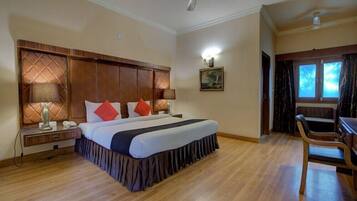 Deluxe Double Room | Premium bedding, down duvets, memory-foam beds, desk