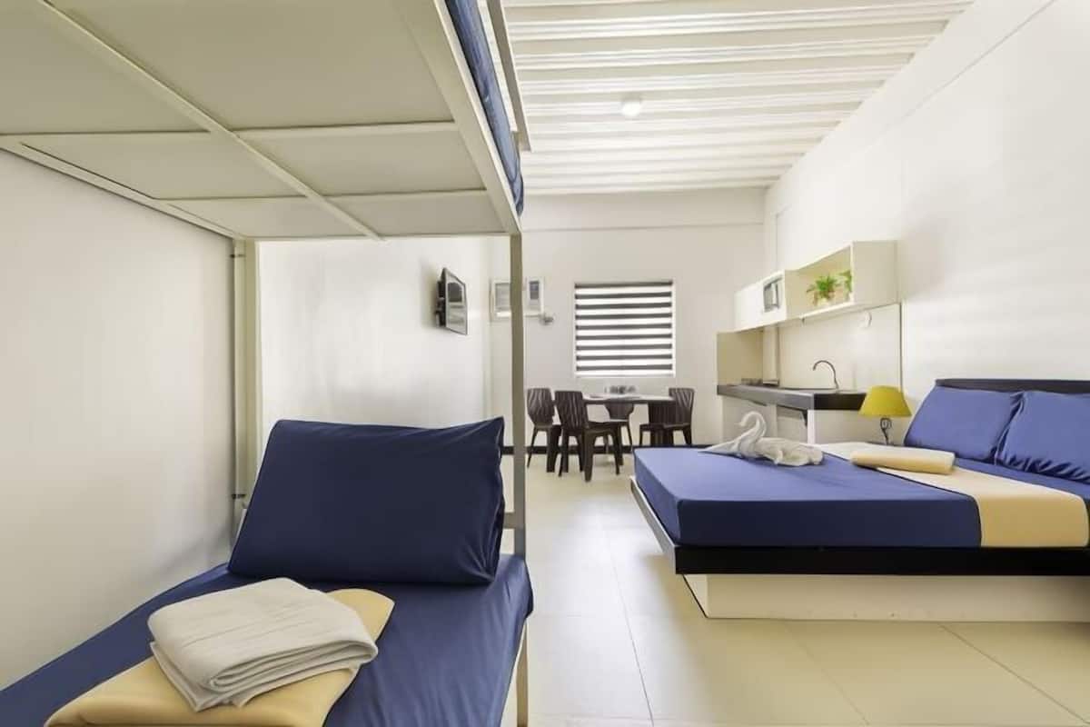 Blackout curtains, bed sheets