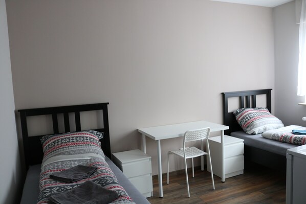 Desk, iron/ironing board, free cots/infant beds, free WiFi