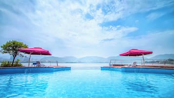 Indoor pool, seasonal outdoor pool