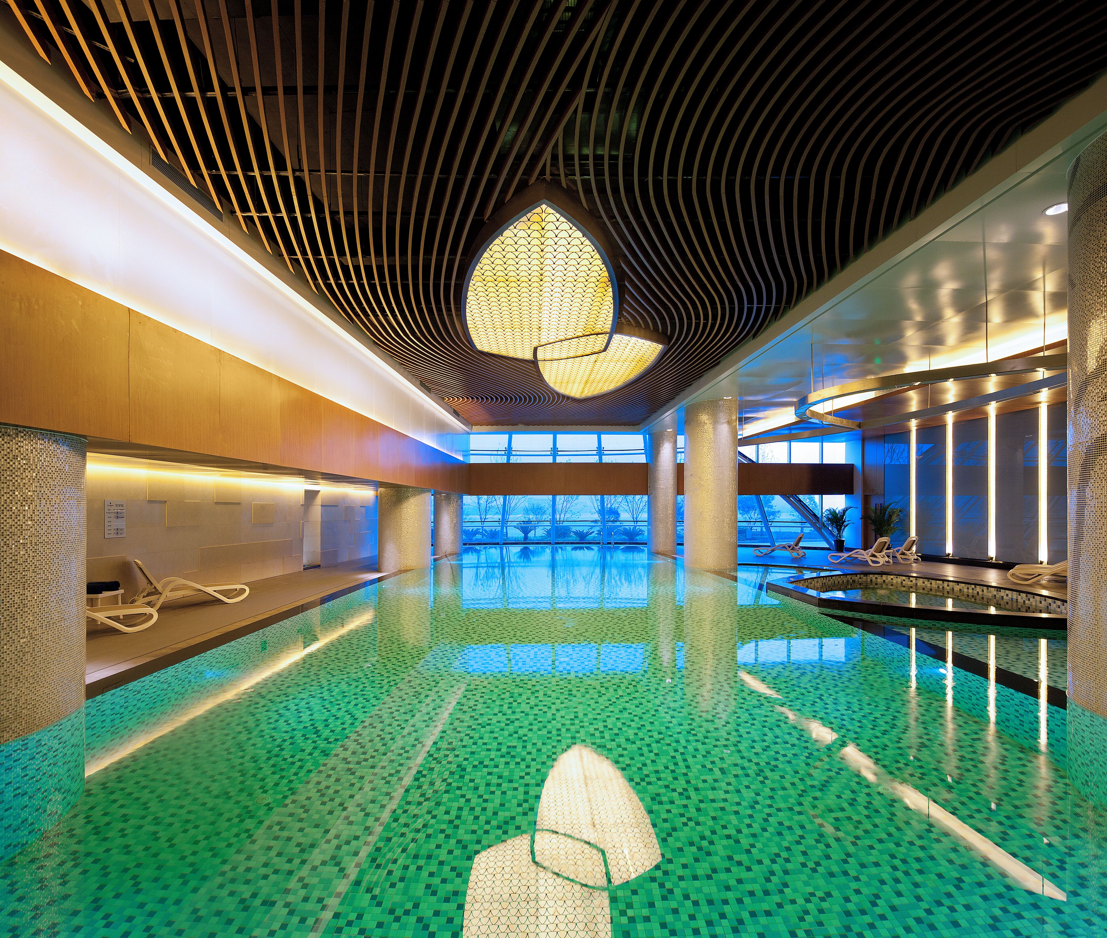Indoor pool, seasonal outdoor pool