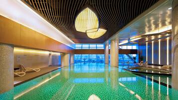 Indoor pool, seasonal outdoor pool