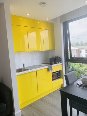Signature Studio | Private kitchen | Fridge, microwave, electric kettle - Royal Riverside Studios (Sheffield)
