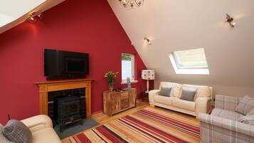 Cottage, 3 Bedrooms | Living area | Plasma TV
