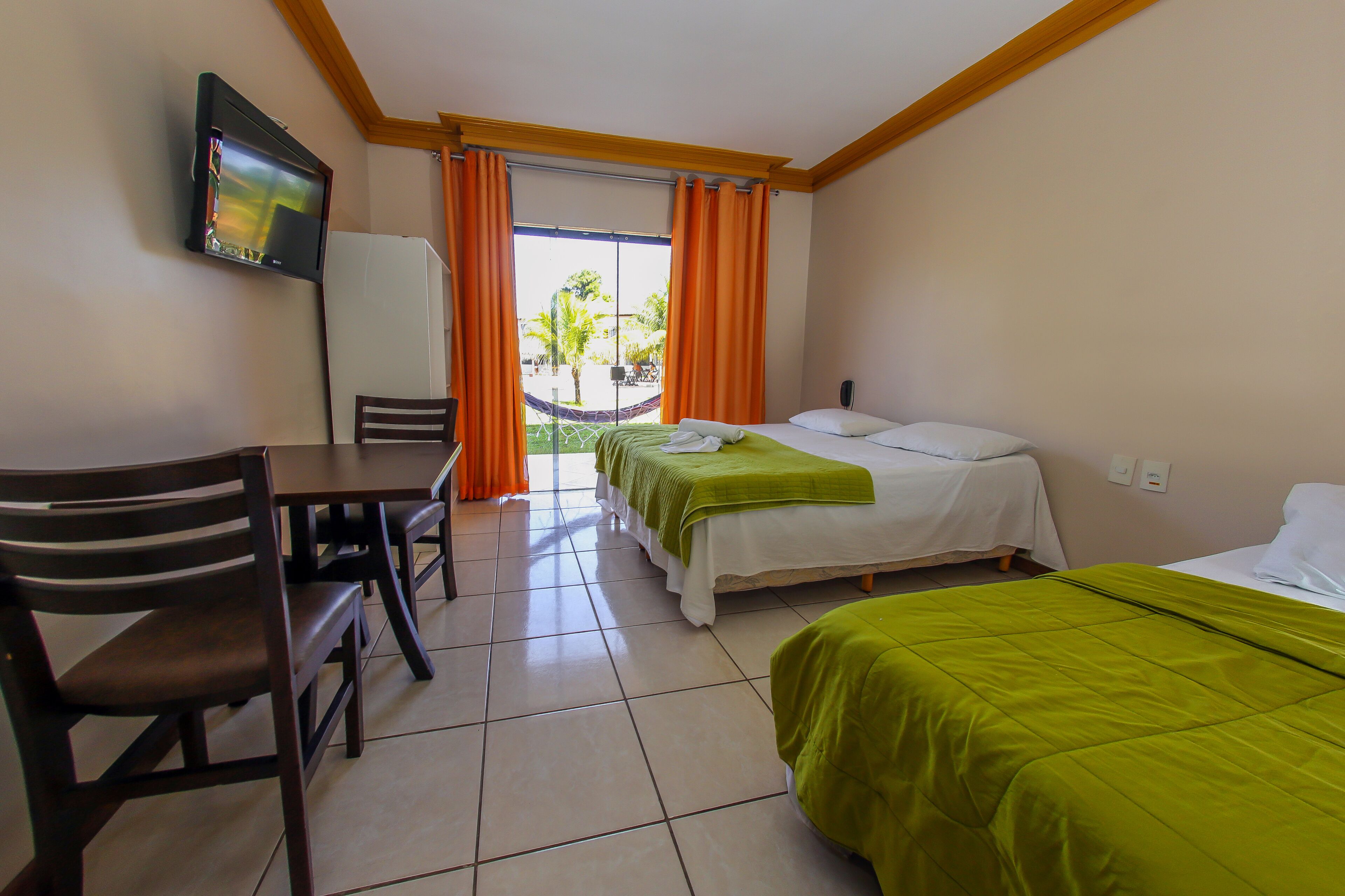 double or twin room | minibar, desk, bed sheets