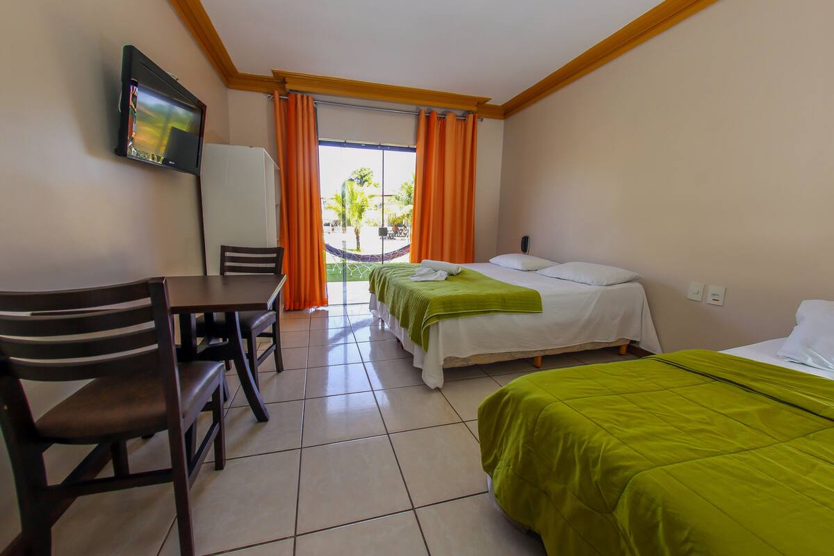 double or twin room | minibar, desk, bed sheets