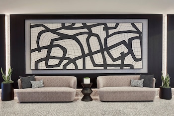 Hotel entrance and lobby at AC Hotel Miami Wynwood