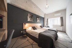 Twin Room (City) | In-room safe, desk, laptop workspace, blackout drapes - Amarant Urban Hotel (Kyiv)