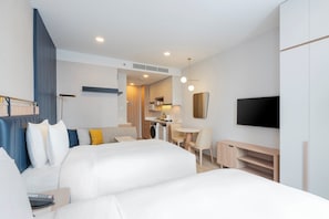 1 bedroom, premium bedding, down comforters, in-room safe