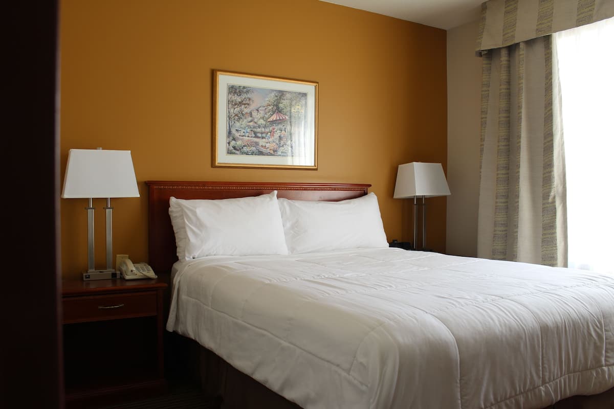 1 chambre, literie de qualité supérieure, couette en duvet d'oie