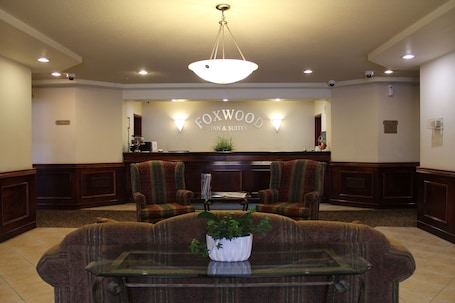 Lobby sitting area. Foxwood Inn & Suites