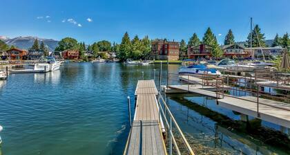 Tahoe Keys Breeze - Ski Lease, On Water w/ Boat Dock, Hot Tub