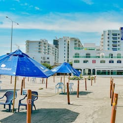 On the beach