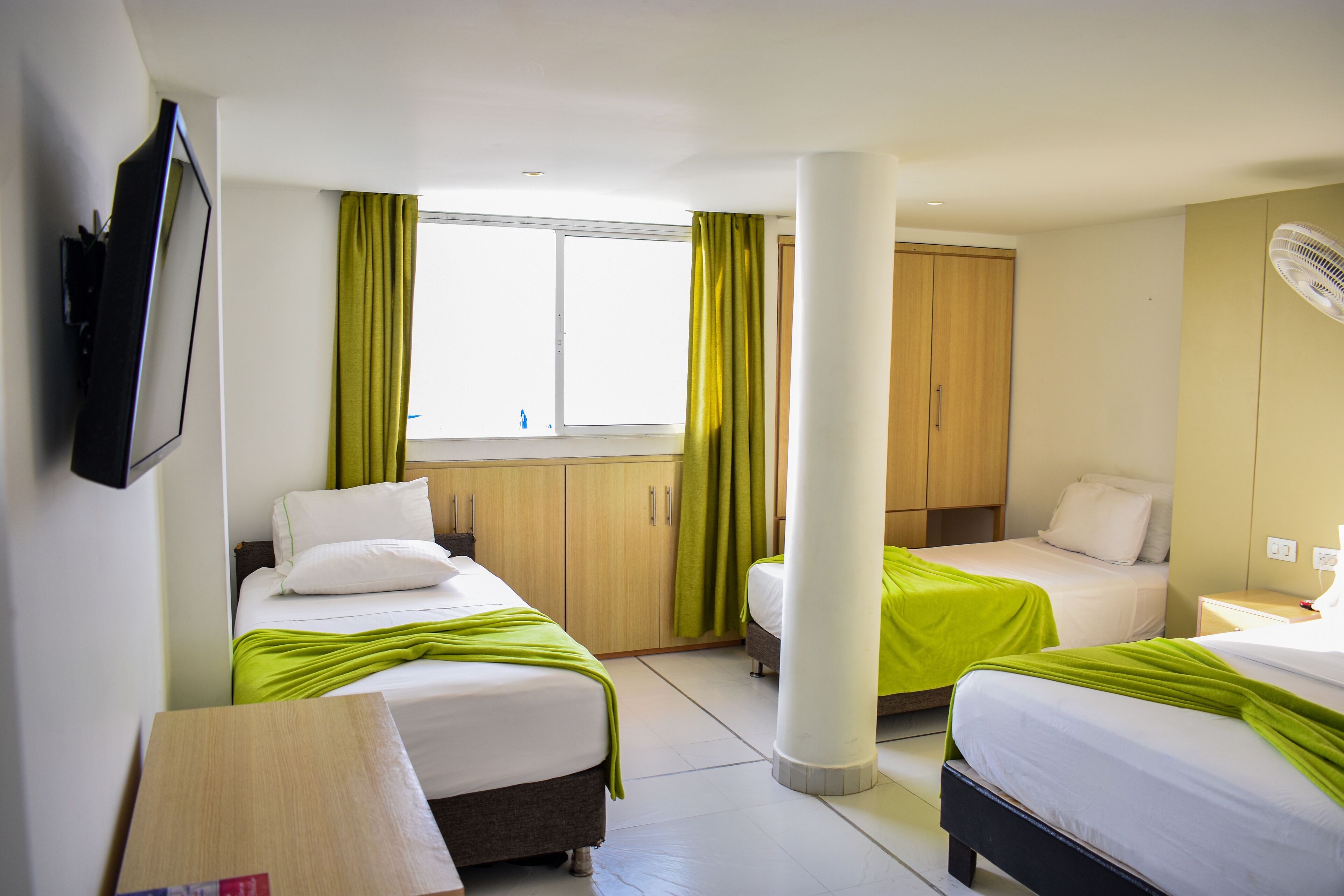 standard quadruple room, multiple beds | premium bedding, desk, soundproofing, free wifi