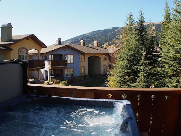 Condo, 2 Bedrooms | Outdoor spa tub - Crystal Forest #66 By Bear Country (Sun Peaks)