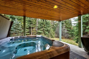Condo, 2 Bedrooms | Outdoor spa tub - Snow Creek Village #37 (Sun Peaks)