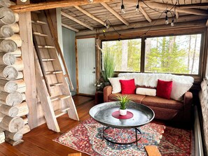 Smart-TV, peis og bøker