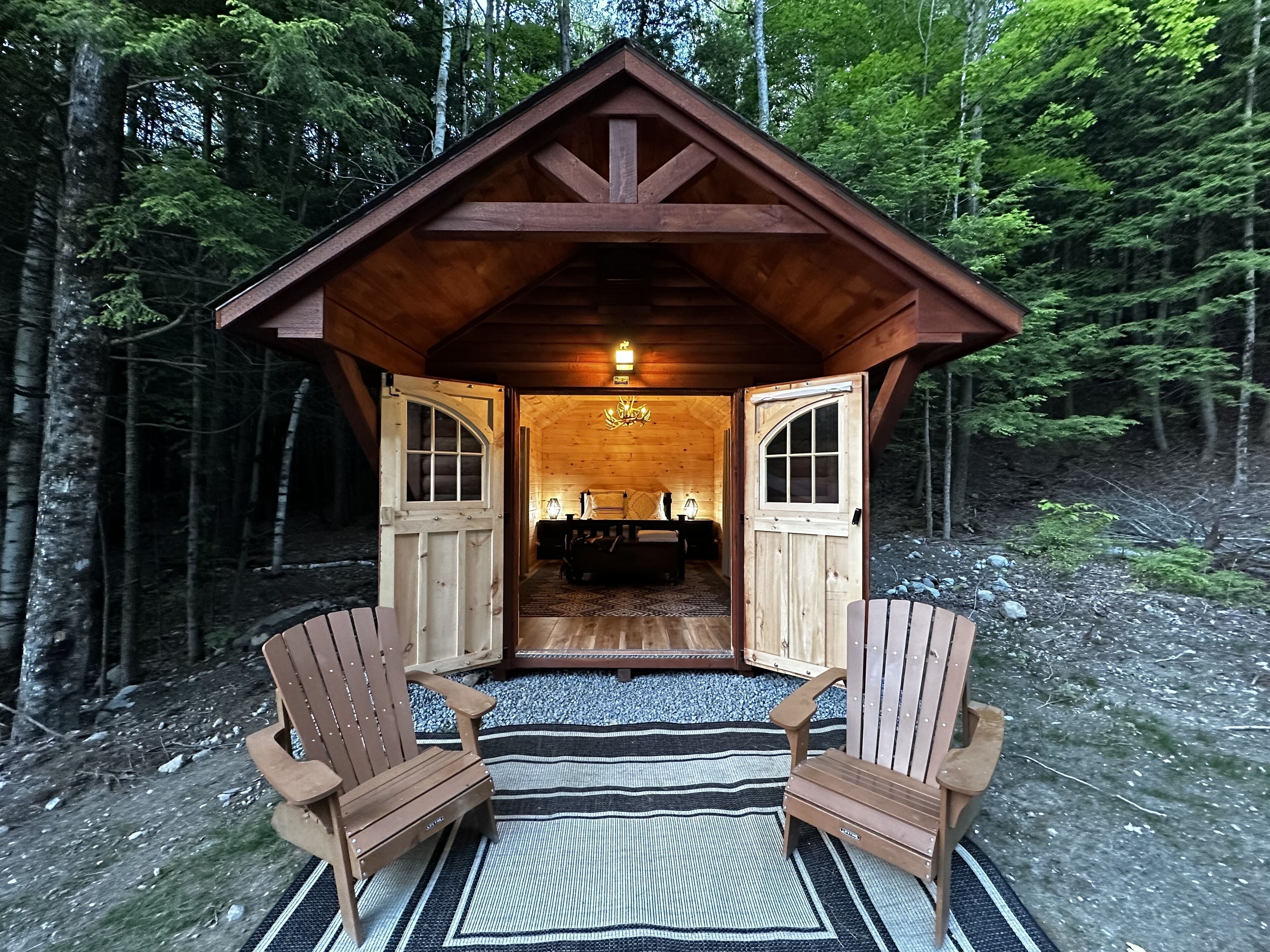 Our adorable tiny cabin just added. Cozy and warm all year around.
