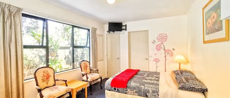 1 habitación, escritorio, tabla de planchar con plancha y wifi