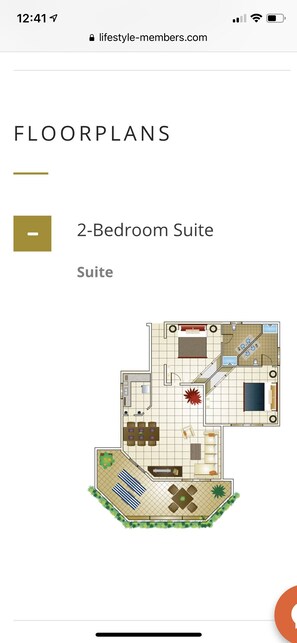 Floor plan - Lifestyle The Crown Suite (Puerto Plata)