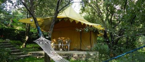 Overnatningsstedets område