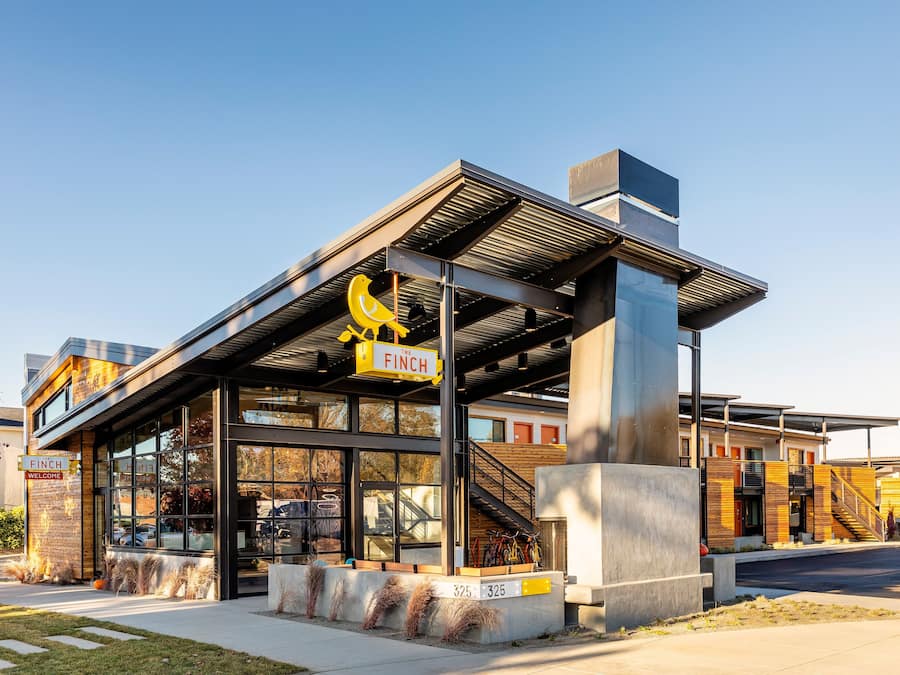 Voorkant van accommodatie