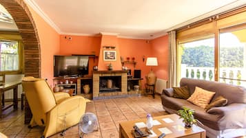 Fernseher, Kamin