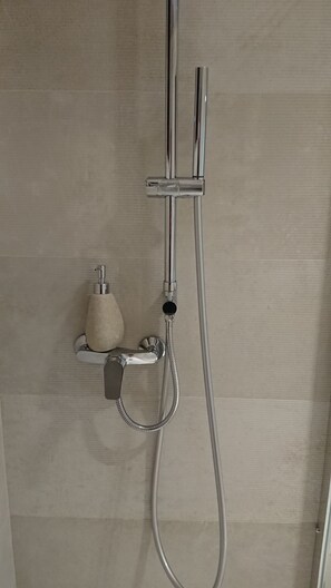 Ducha, secador de pelo, toallas