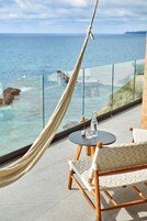 Deluxe Room, 1 King Bed, Bathtub, Ocean View | Balcony