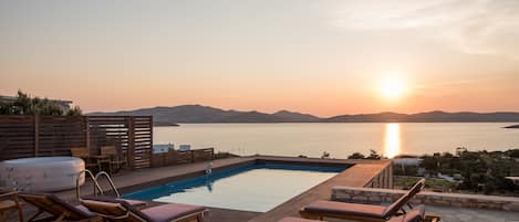 Una piscina riscaldata