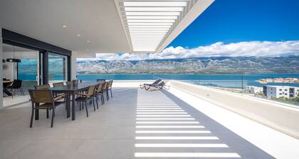Premium Luxury villa Sea Star with breathtaking view near the sea + big pool