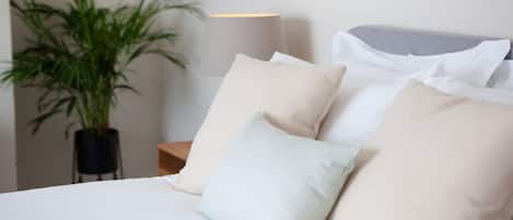 1 habitación y sábanas de algodón egipcio