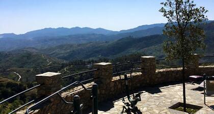 Kattopuutarha, jossa oma poreallas ja näkymät