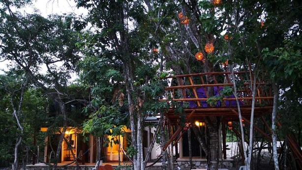Terrace/patio - Iguana Rana Cabins Bacalar (Bacalar)