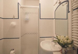 Regadera, secadora de cabello, bidet, toallas 