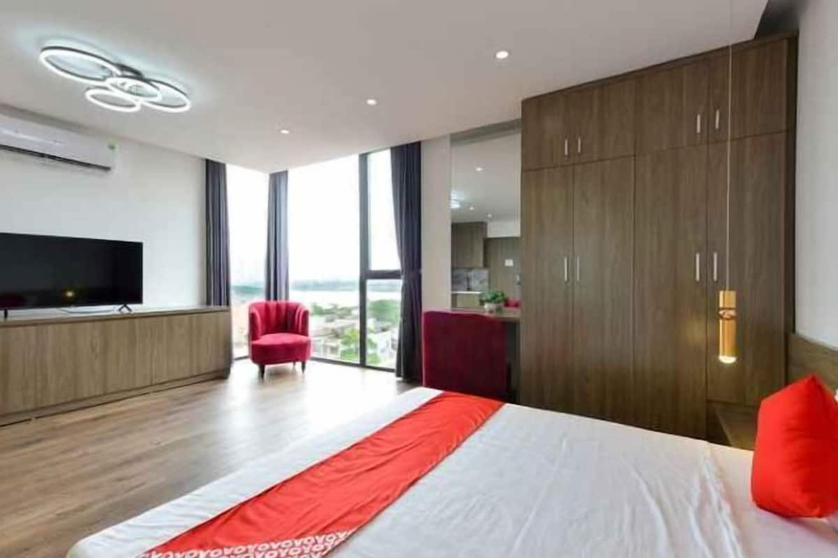 1 Schlafzimmer, Minibar, Schreibtisch, Verdunkelungsvorhänge