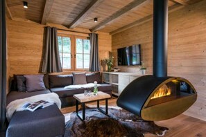 Fernseher, Kamin