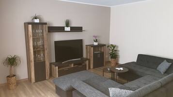 Televisión, biblioteca musical y estéreo