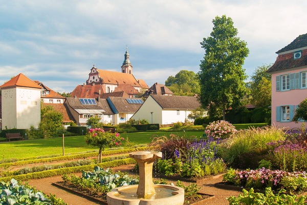 Im schönen Prinzengarten von Ettenheim.