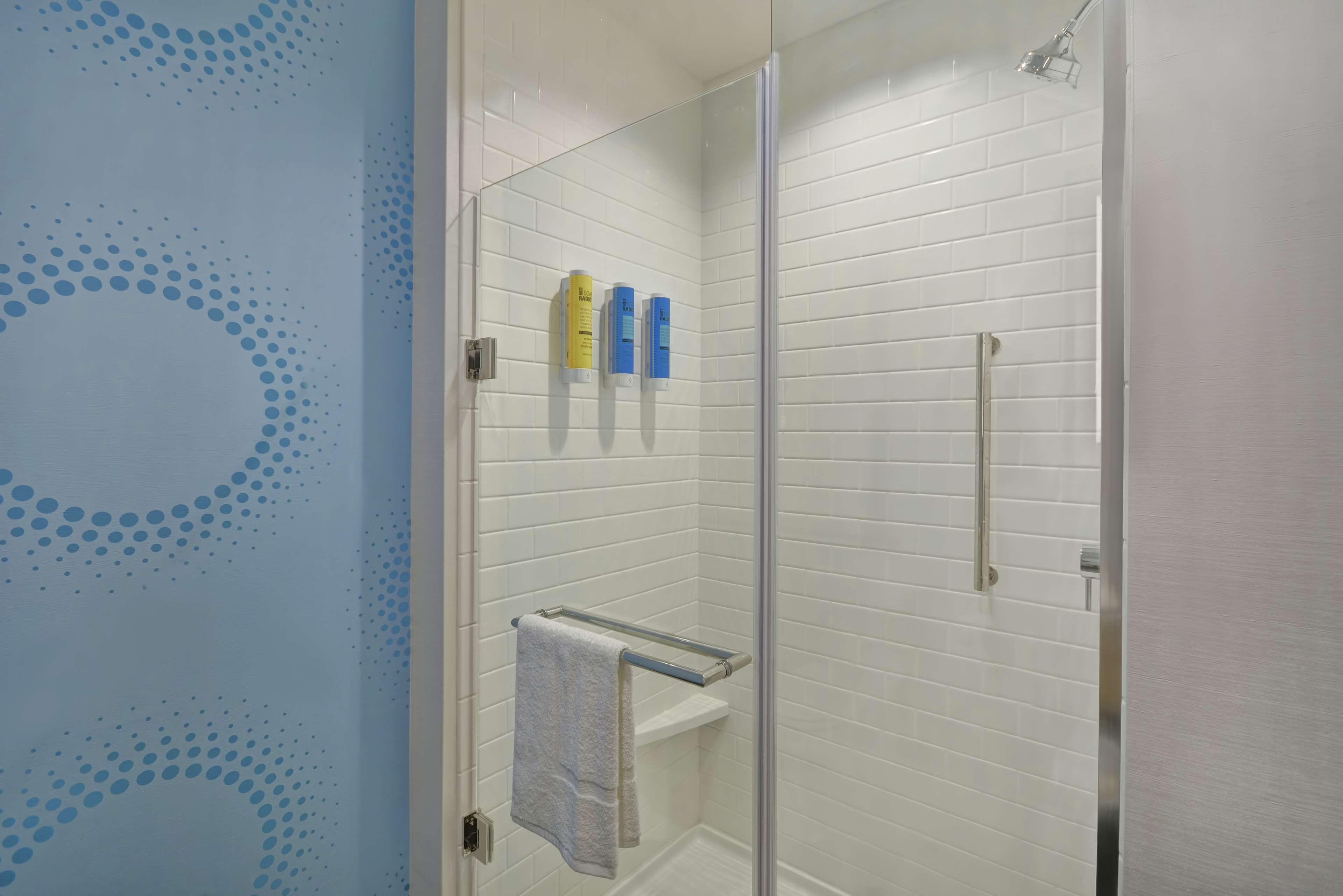 room, 1 king bed | bathroom shower