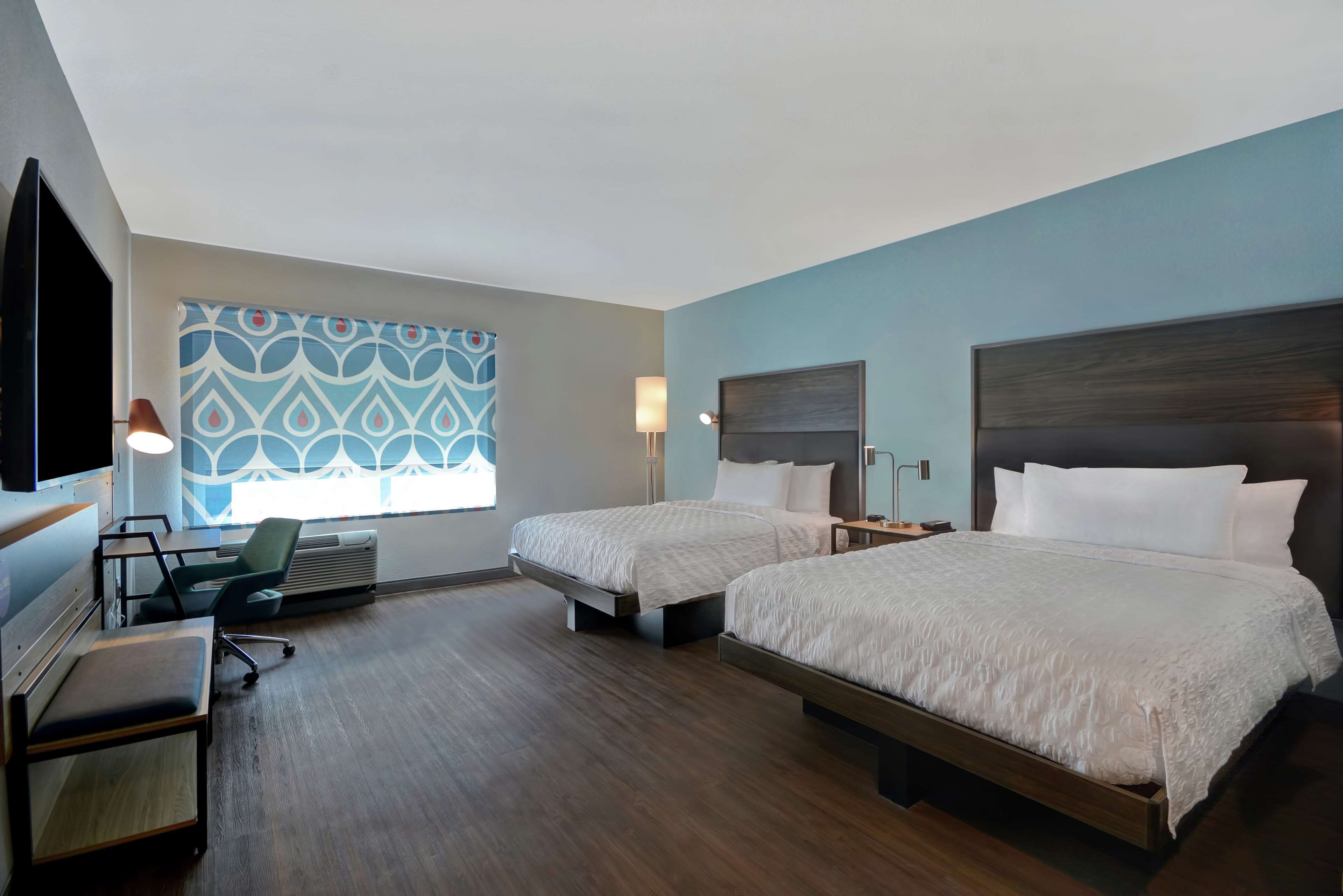 1 bedroom, desk, laptop workspace, iron/ironing board