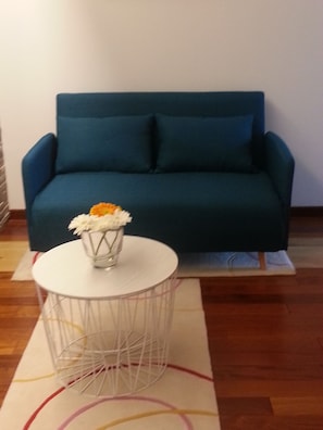 Televisión, libros, biblioteca de música, estéreo