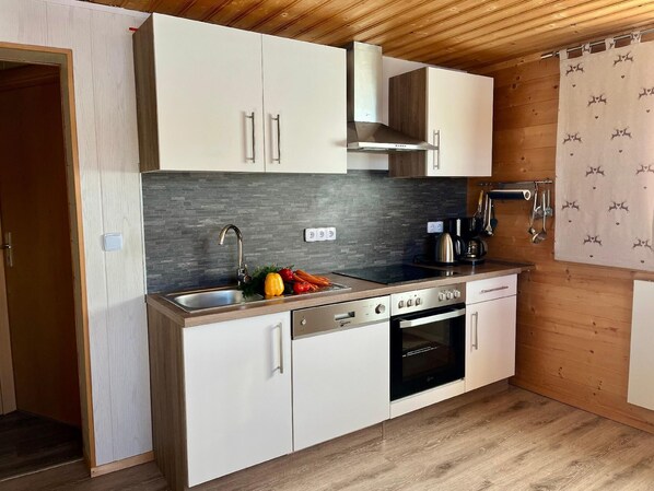 Fridge, oven, dishwasher, toaster