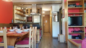 Dining - Lauzière Dessous 39 - Cosy 2-room apartment at the foot of the slopes (LES AVANCHERS VALMOREL)