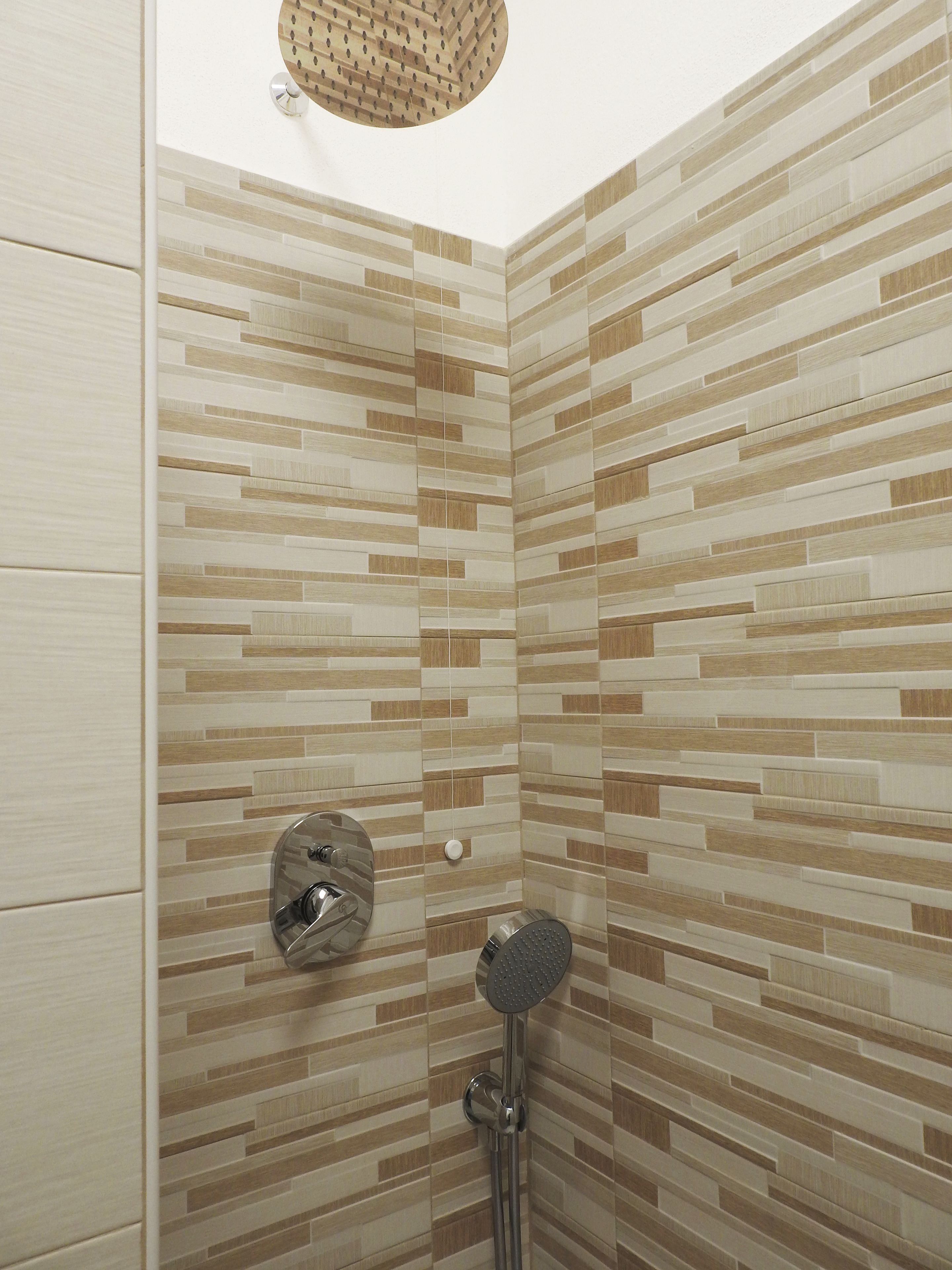 double or twin room | bathroom | shower, rainfall showerhead, hair dryer, towels