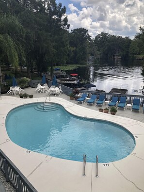 A heated pool