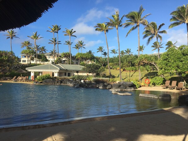 Outdoor pool, a heated pool - Lovely resort on the Garden Island Paradise of Kauai (Xmas week 2023 available!) (Koloa)