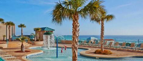 A heated pool